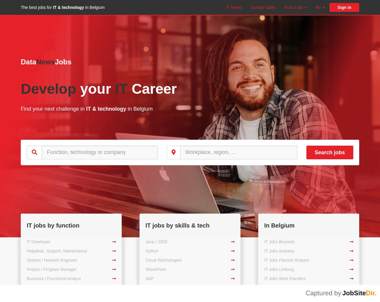 IT Job Only screenshot IT Job Only website screenshot