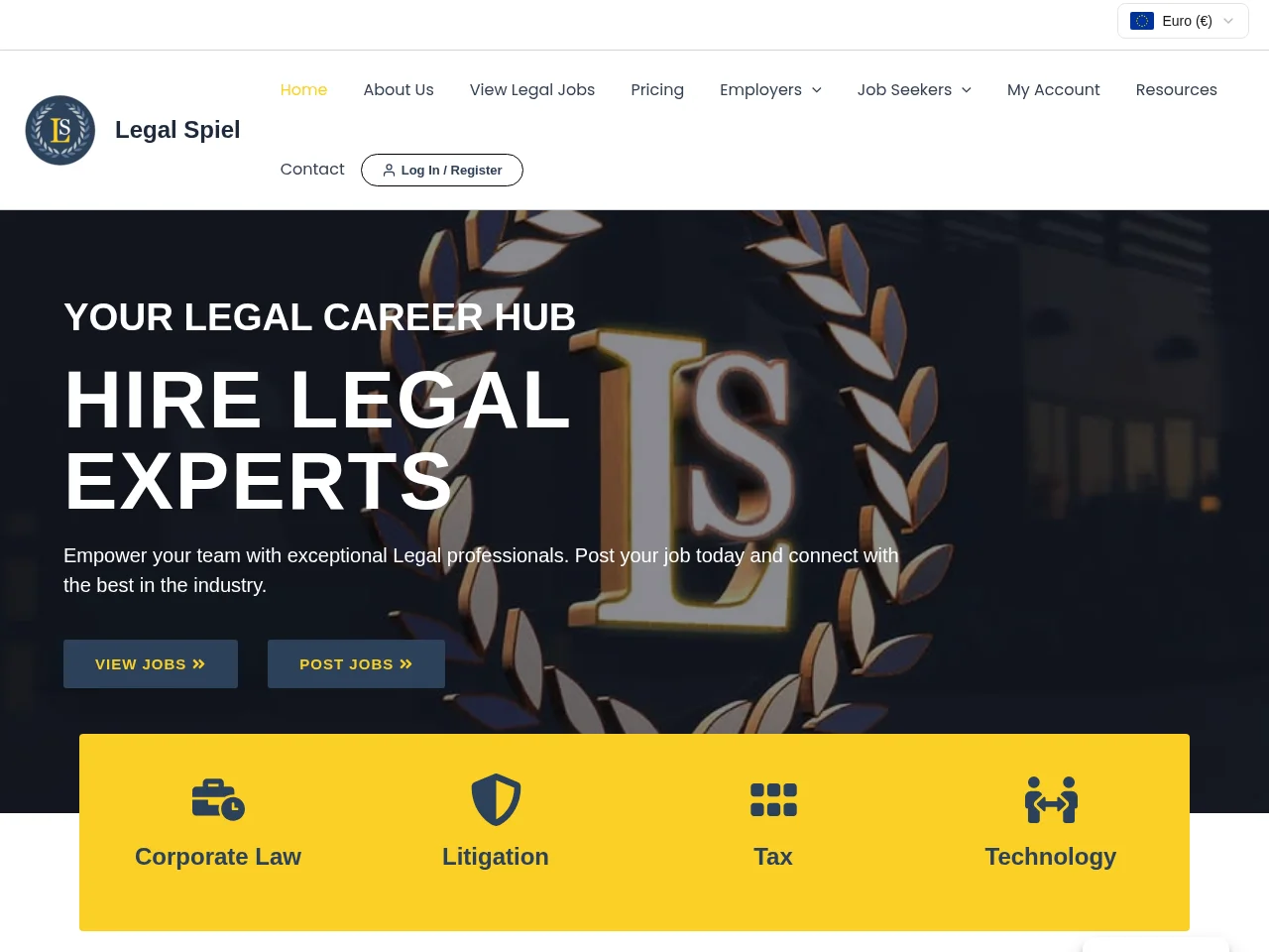 Legal Spiel screenshot Legal Spiel website screenshot