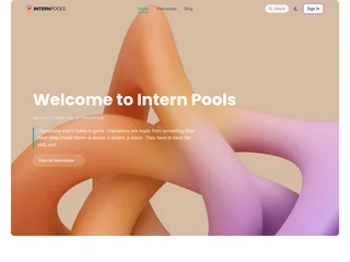 InternPools platform preview