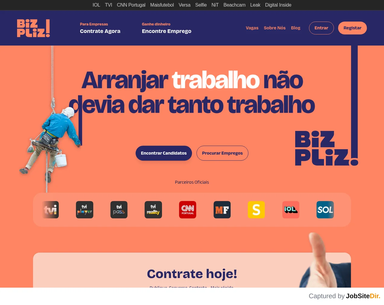 BizPliz! website screenshot