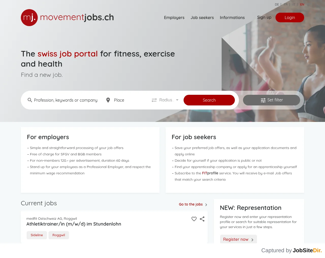 movementjobs screenshot movementjobs website screenshot