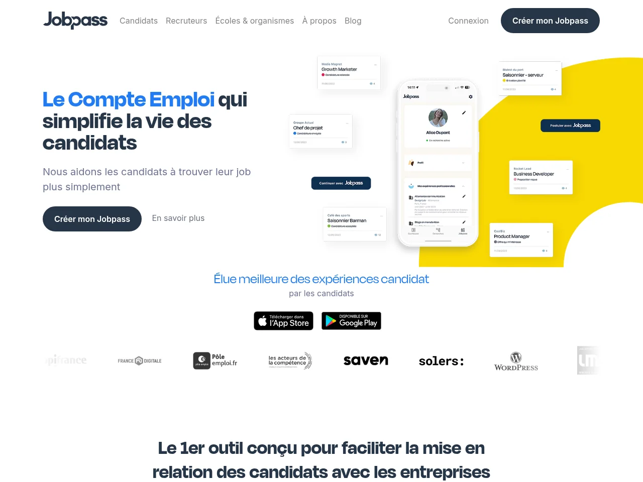 Jobpass website screenshot