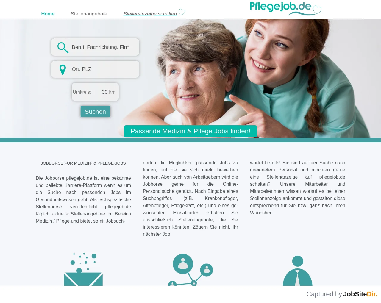 pflegejob screenshot pflegejob website screenshot