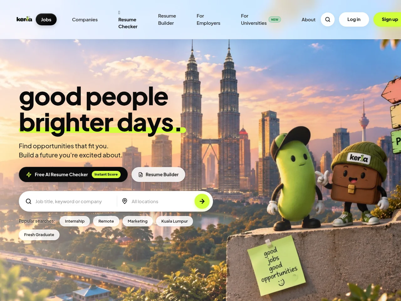 Keria website screenshot
