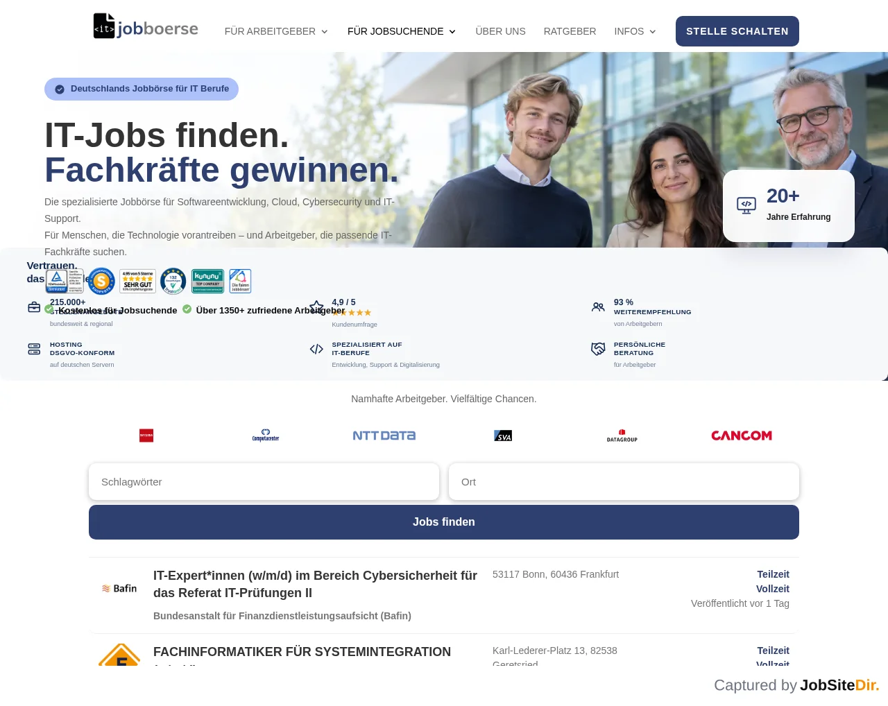 IT-Jobboerse screenshot IT-Jobboerse website screenshot