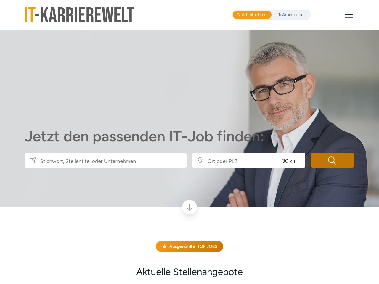 IT-KARRIEREWELT screenshot IT-KARRIEREWELT website screenshot