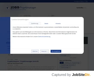 Jobs-Projektmanager screenshot preview