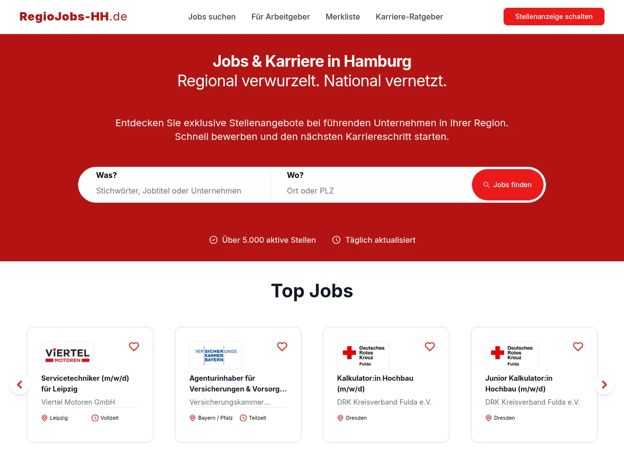 RegioJobs-HH screenshot RegioJobs-HH website screenshot