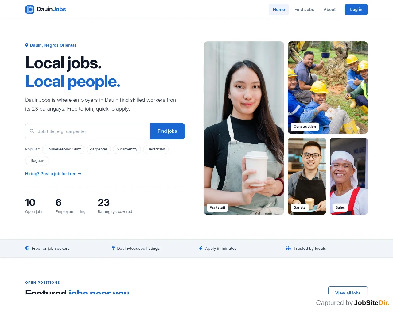 DauinJobs screenshot DauinJobs website screenshot