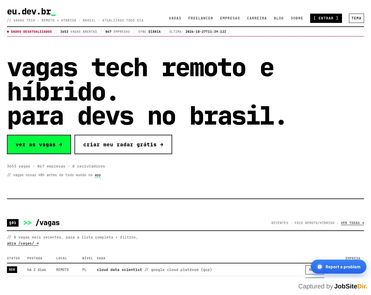 eu website screenshot