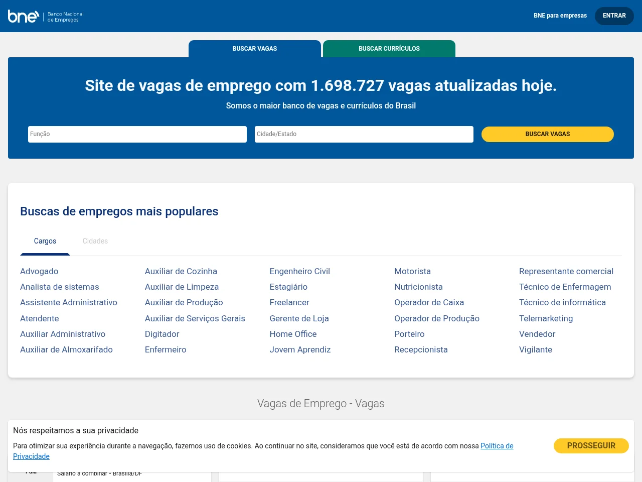 BNE screenshot BNE website screenshot