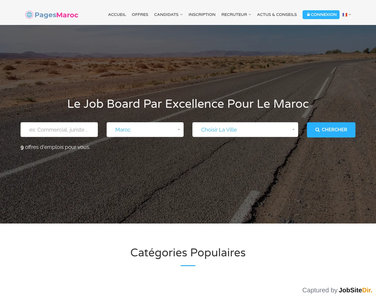 PagesMaroc Job screenshot PagesMaroc Job website screenshot