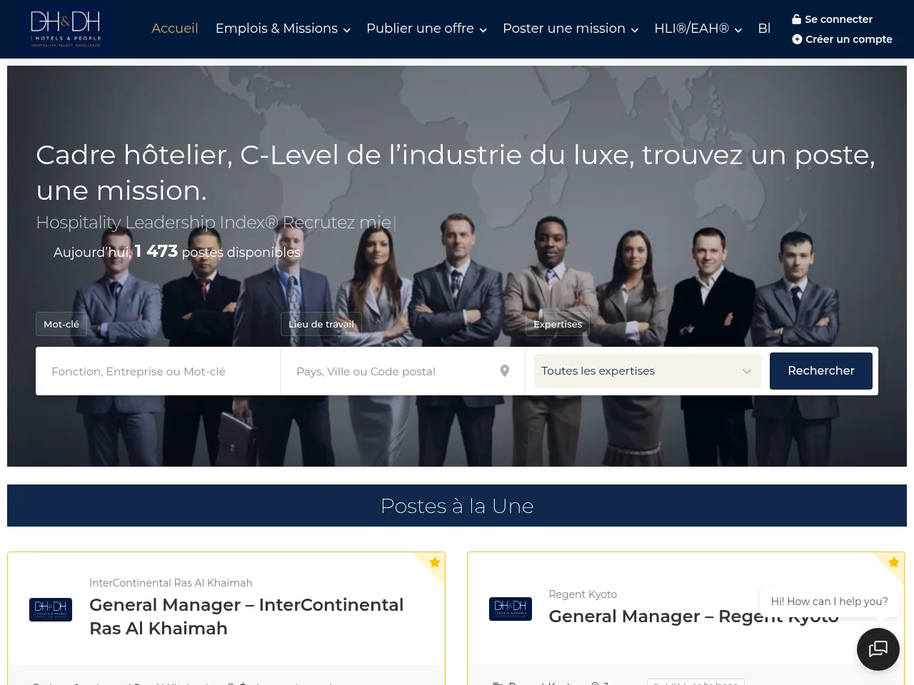 DES HOTELS ET DES HOMMES screenshot DES HOTELS ET DES HOMMES website screenshot
