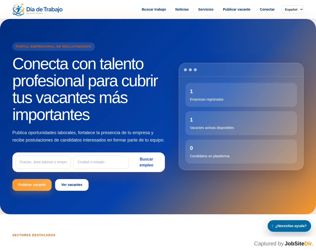Día de Trabajo website screenshot