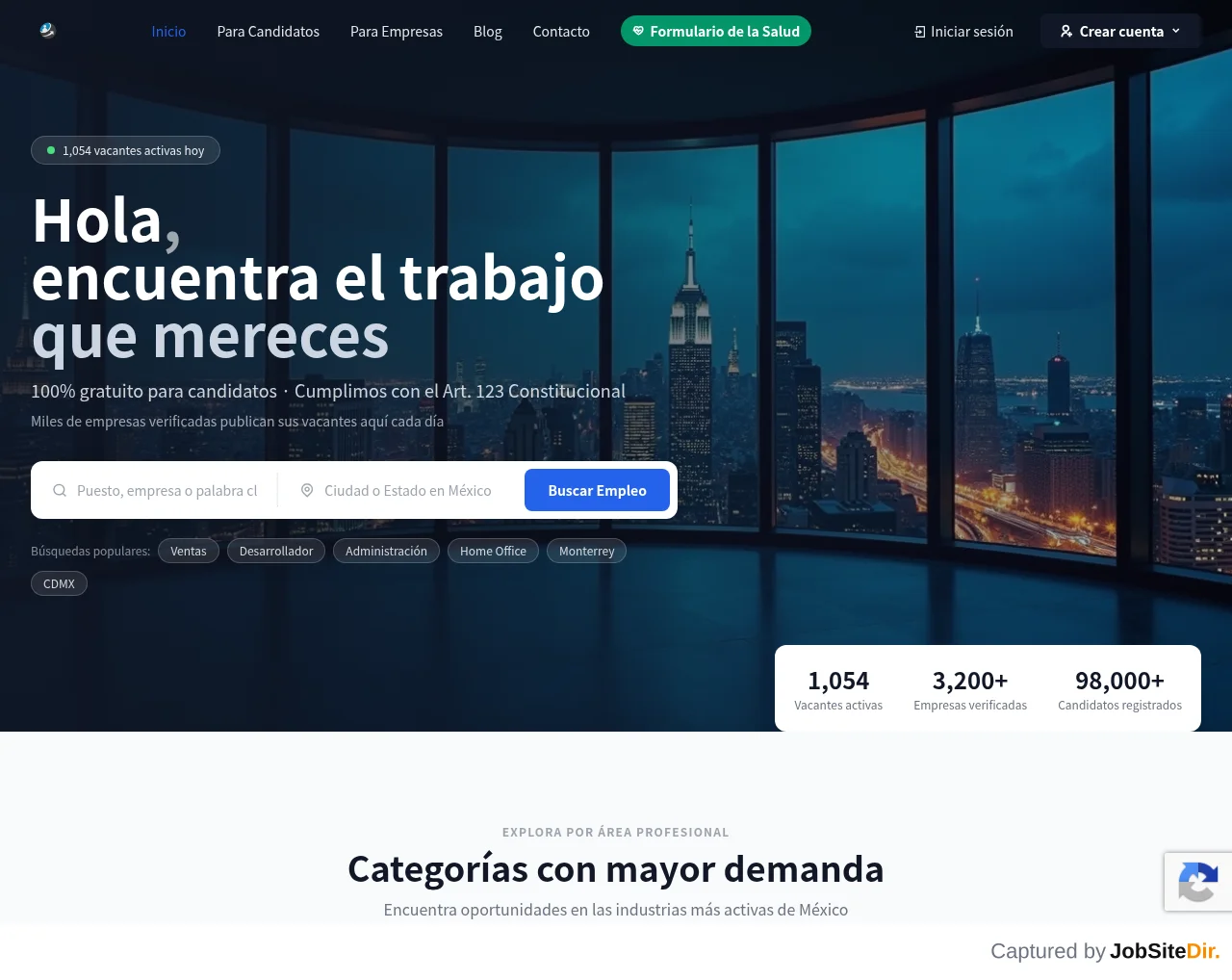 EmpleoLibre screenshot EmpleoLibre website screenshot