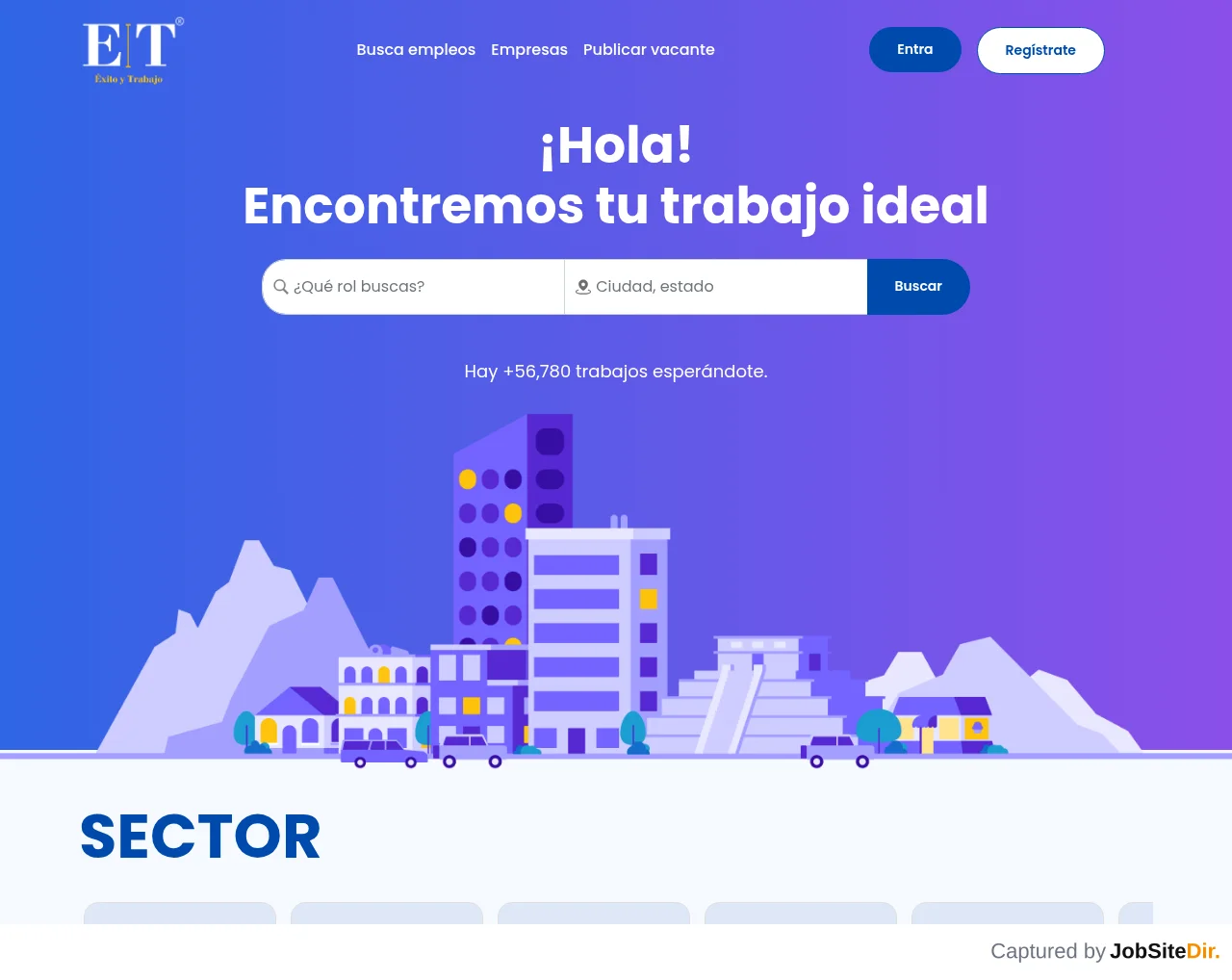 ExitoyTrabajo website screenshot