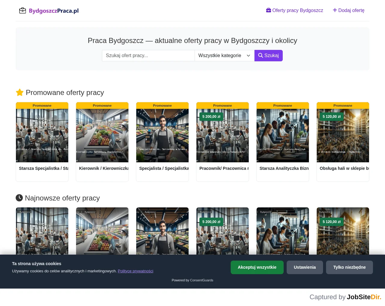 BydgoszczPraca website screenshot