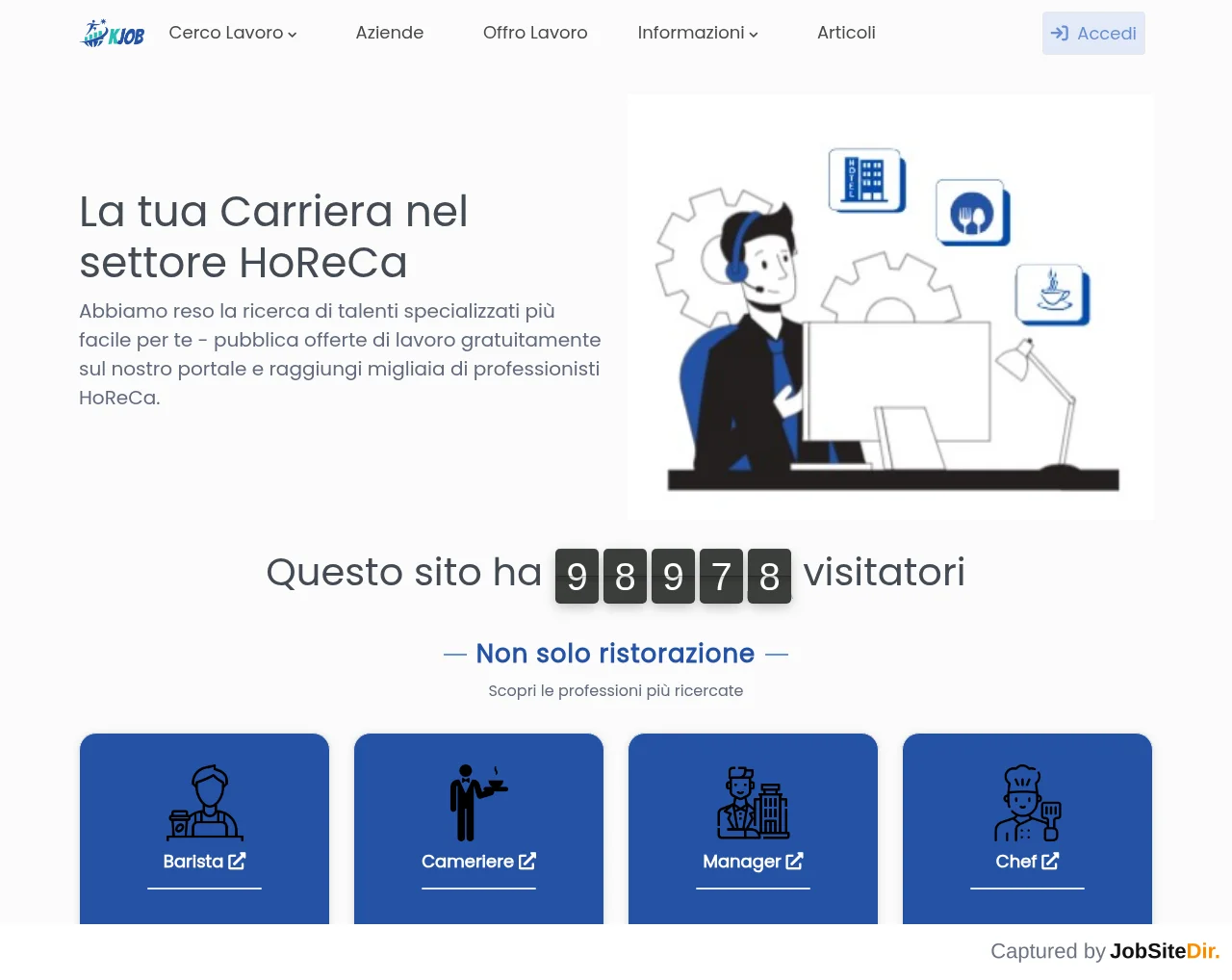 Kjob website screenshot