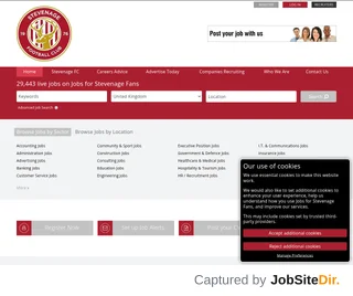 Jobs for Stevenage Fans screenshot preview Jobs for Stevenage Fans screenshot preview