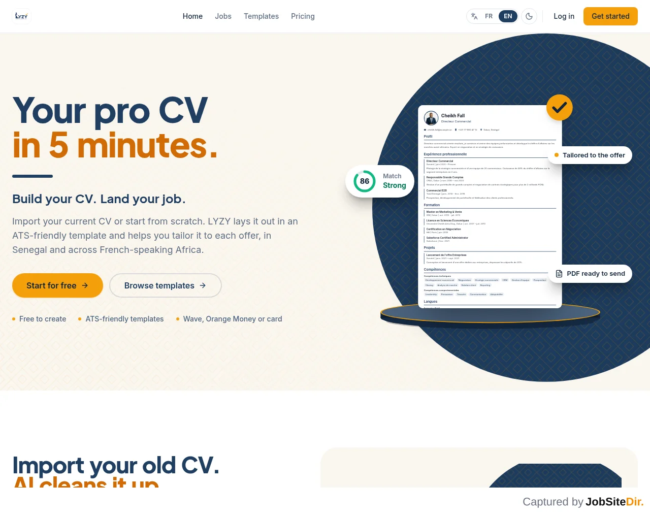 LYZY website screenshot