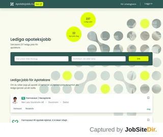 Apoteksjobb screenshot preview