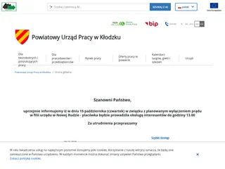 Powiatowy Urząd Pracy w Kłodzku screenshot preview
