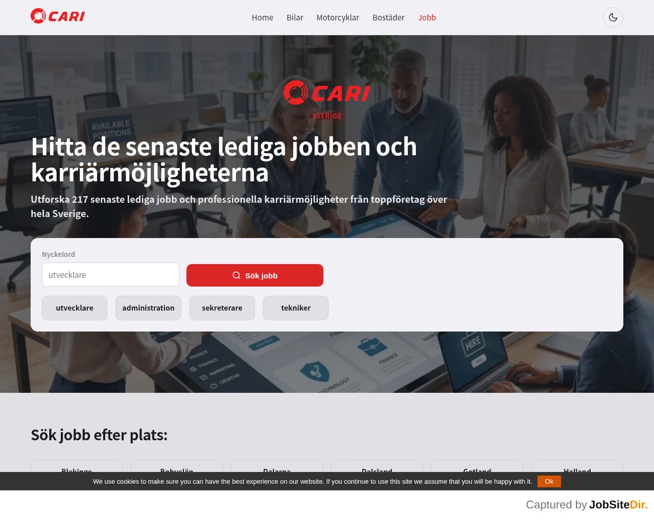 Jobb screenshot Jobb website screenshot