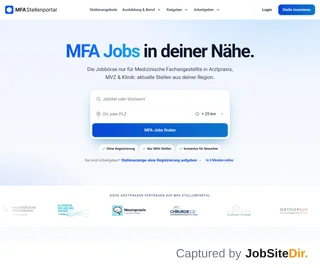 MFA Stellenportal screenshot preview