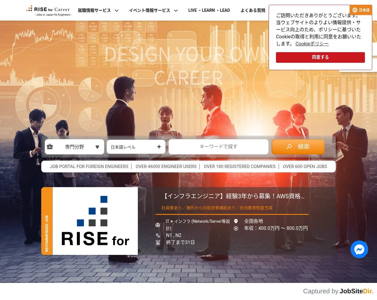 RISE for Career screenshot RISE for Career website screenshot