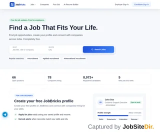 JobBricks screenshot preview