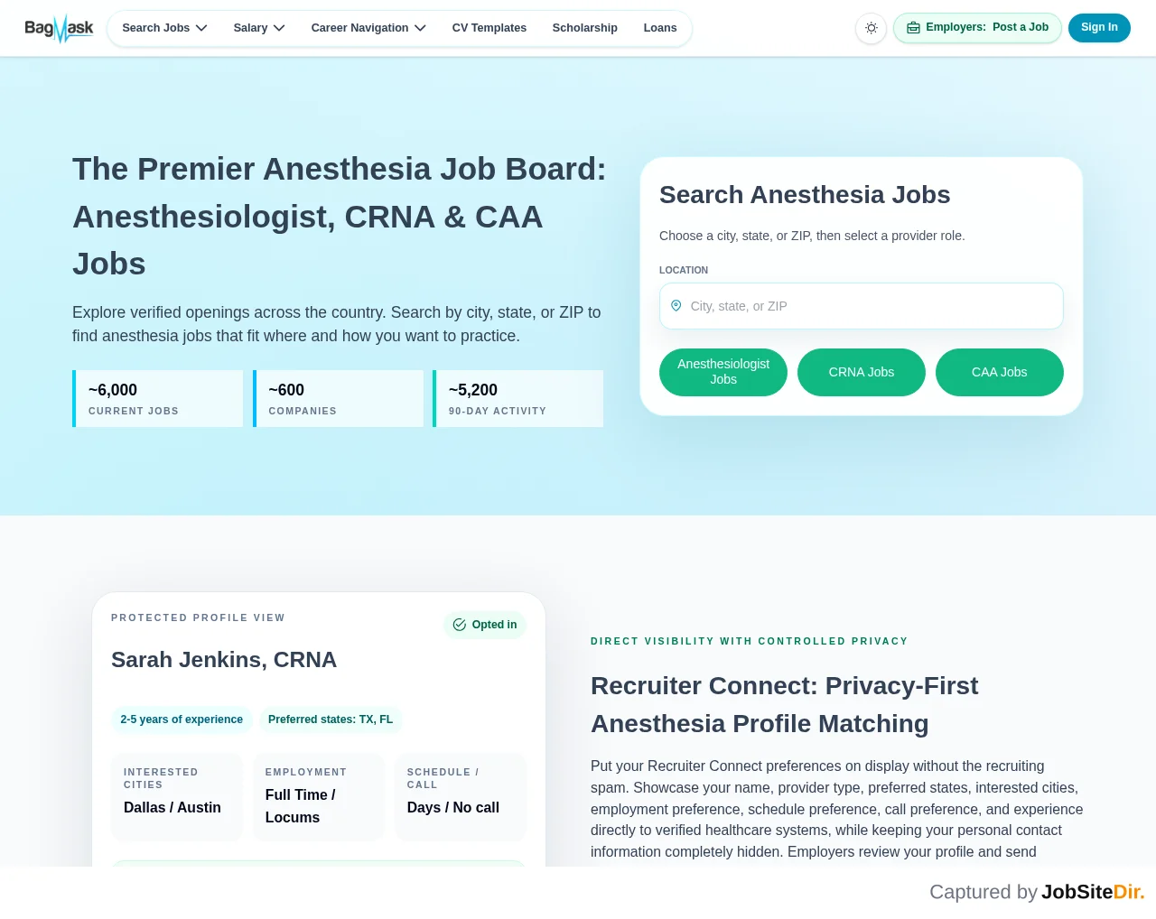 BagMask website screenshot