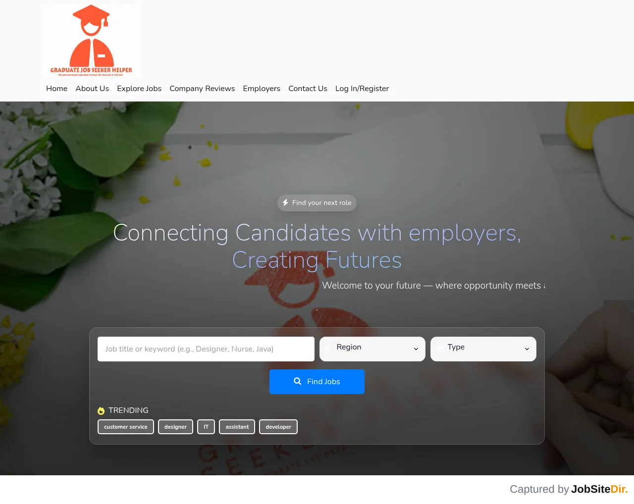 Graduate Job Seeker Helper screenshot Graduate Job Seeker Helper website screenshot