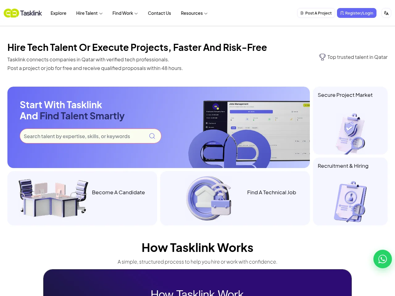 Tasklink screenshot Tasklink website screenshot