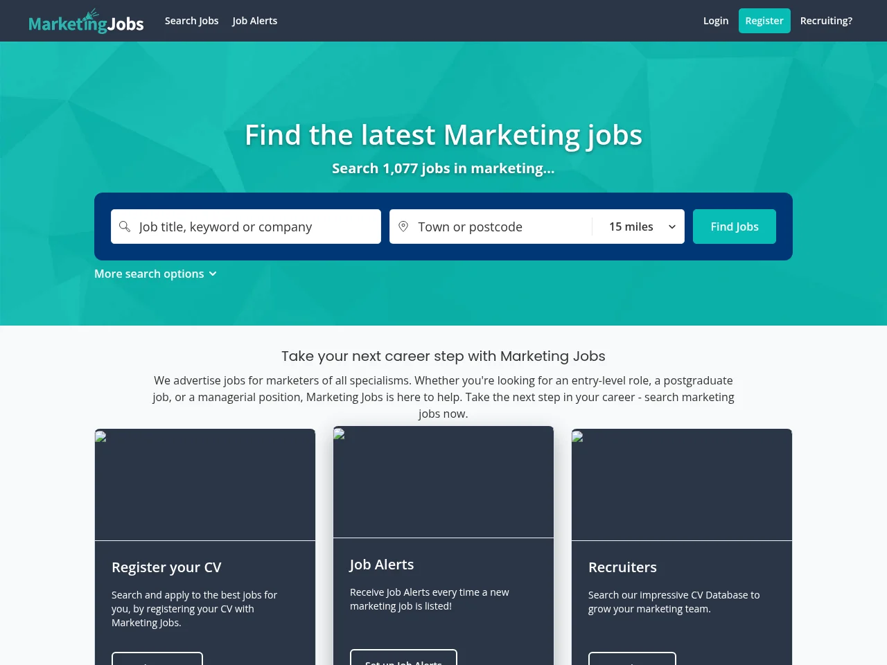 Marketing-Jobs screenshot Marketing-Jobs website screenshot
