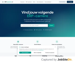 ERP Vacatures Nederland screenshot preview