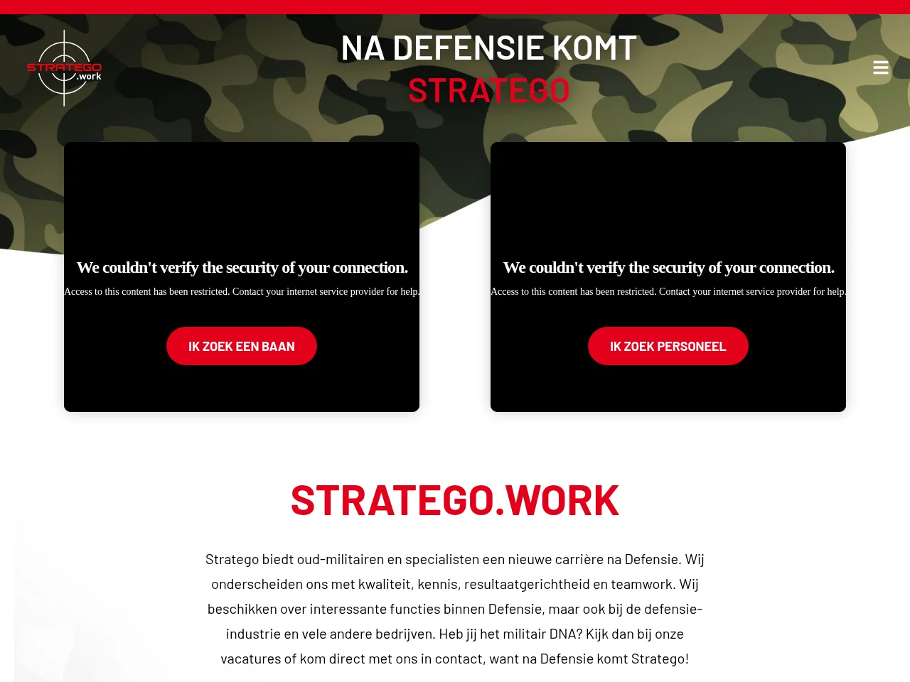 Stratego screenshot Stratego website screenshot