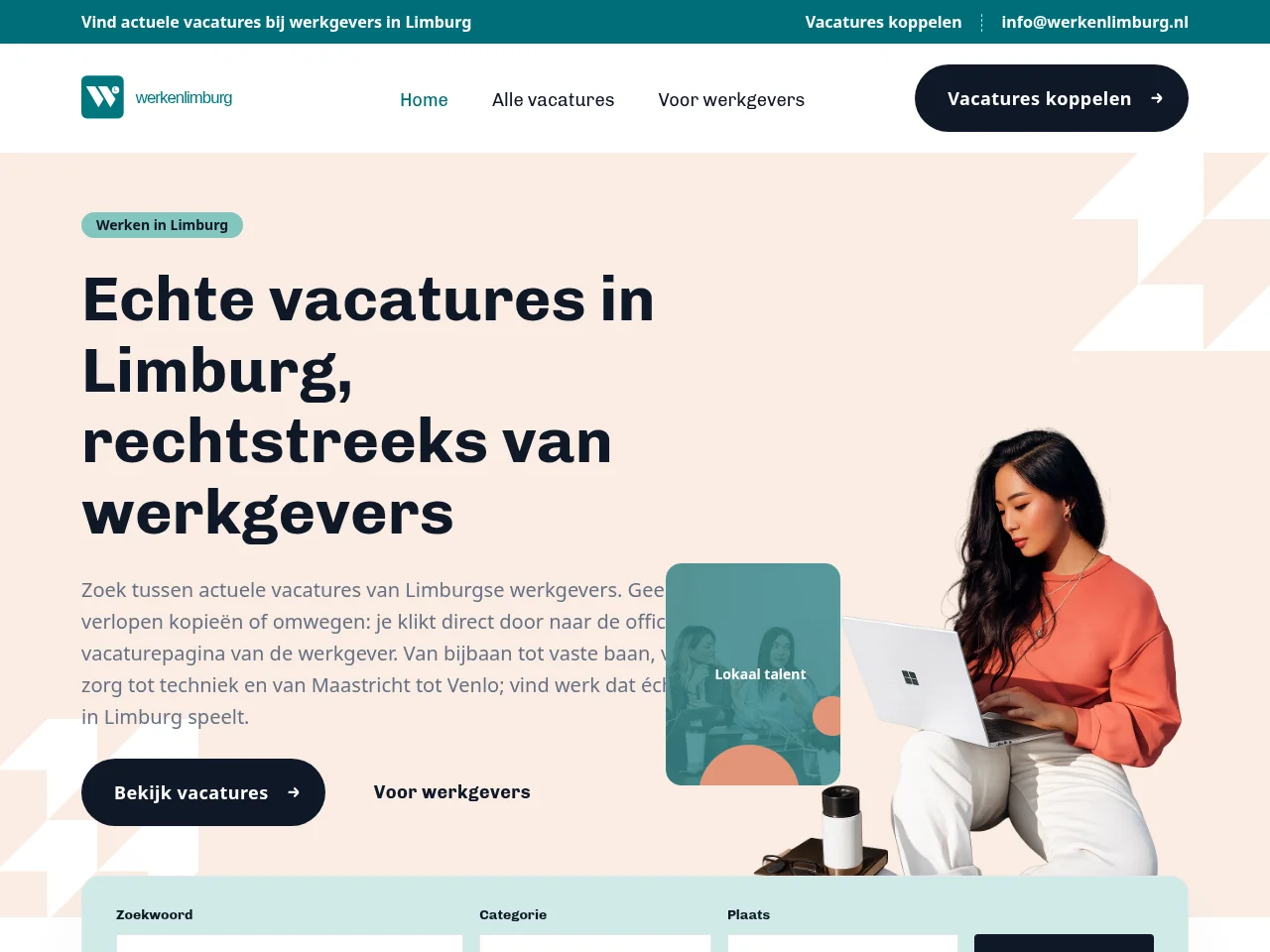 WerkenLimburg screenshot WerkenLimburg website screenshot