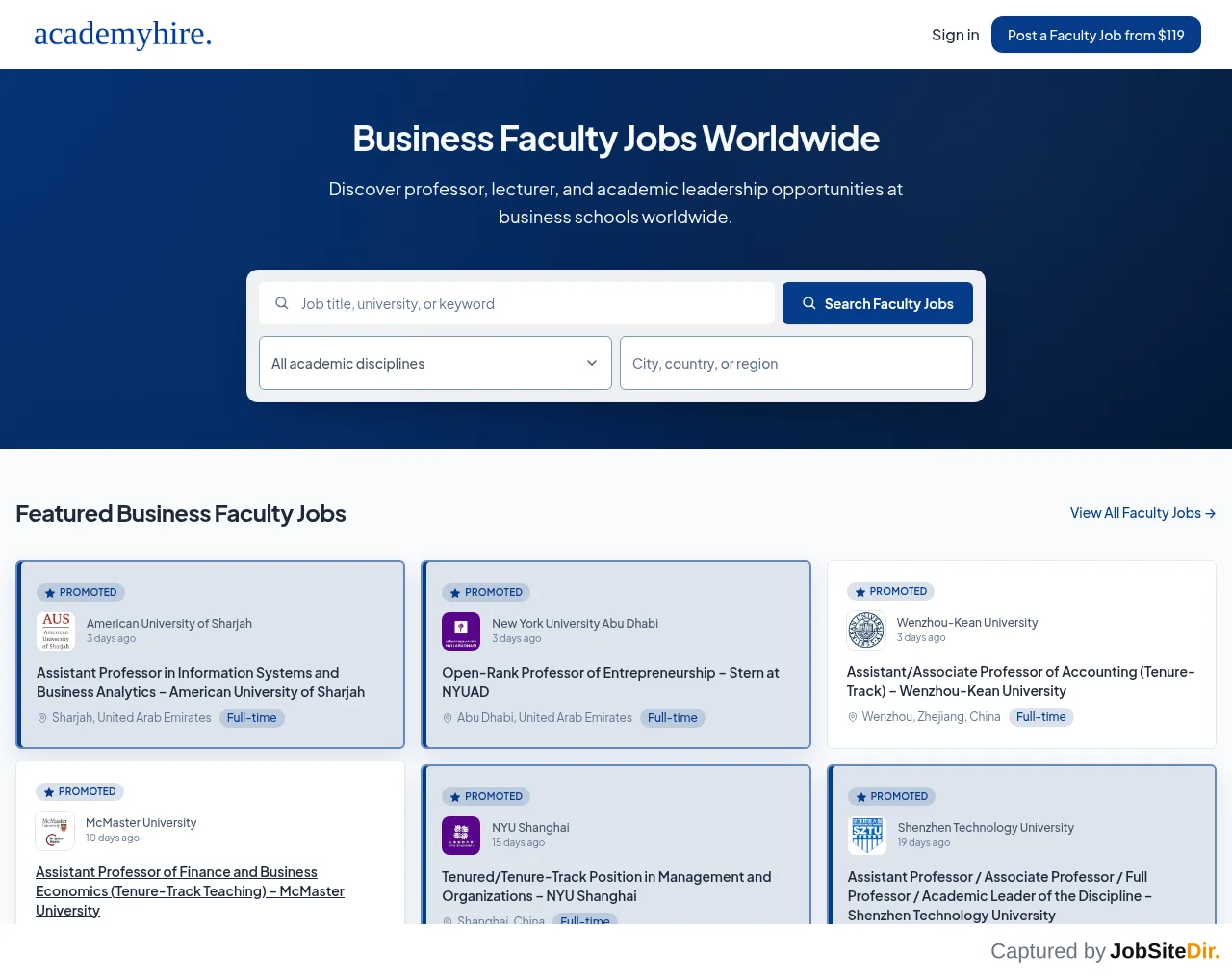 AcademyHire screenshot AcademyHire website screenshot