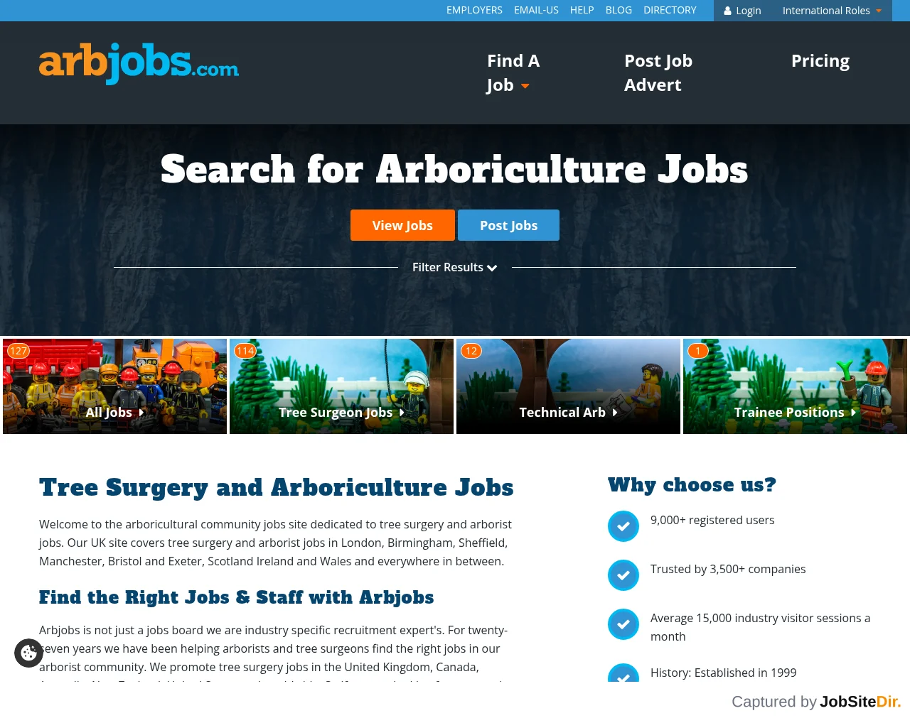 Arbjobs screenshot Arbjobs website screenshot