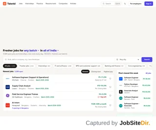 Talentd screenshot preview