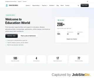 Education World screenshot preview