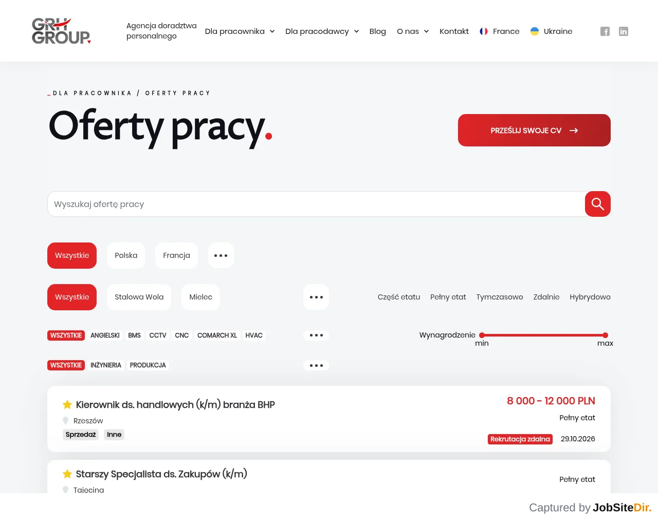 GRH Polska screenshot GRH Polska website screenshot