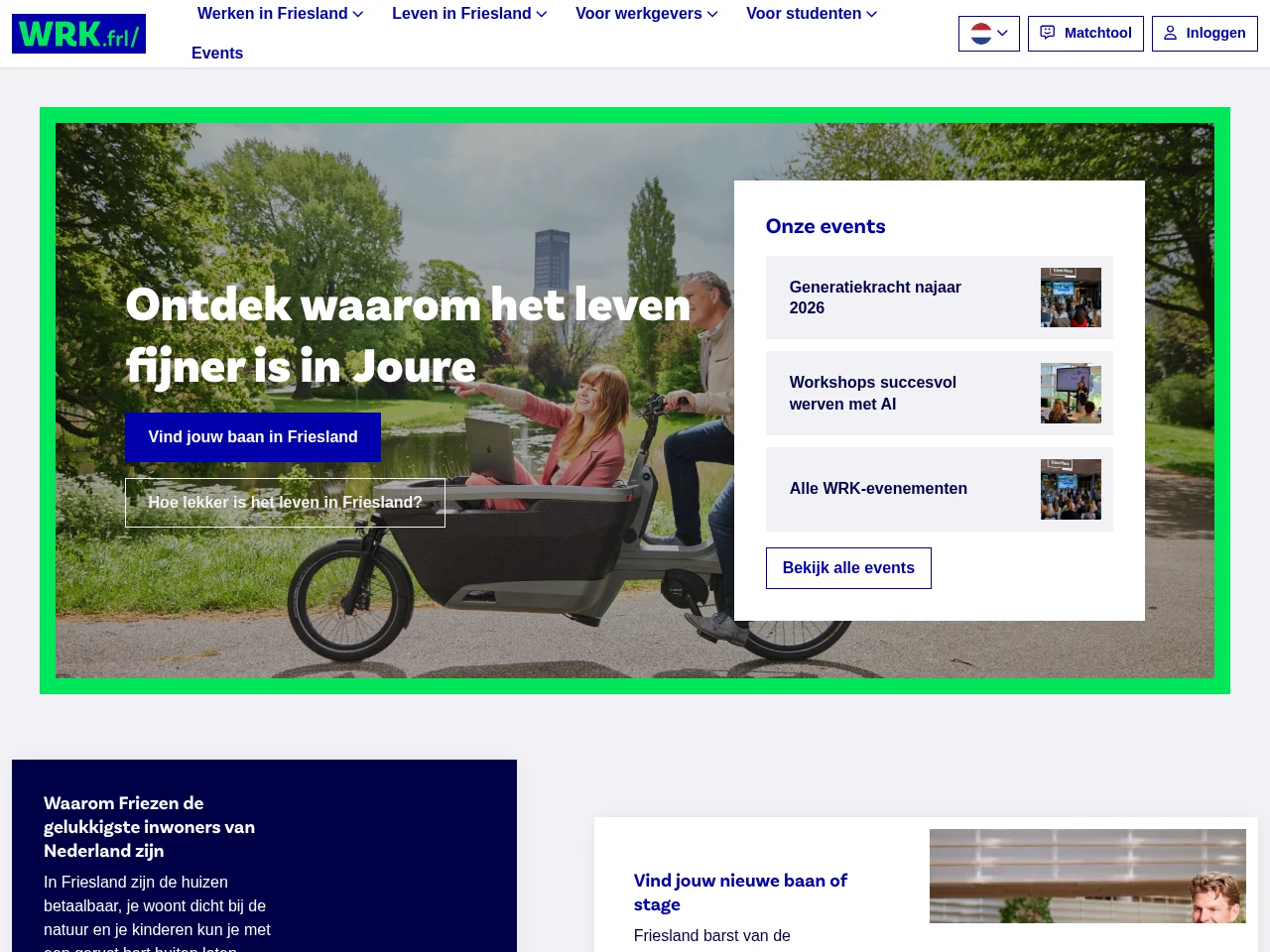 WRK website screenshot