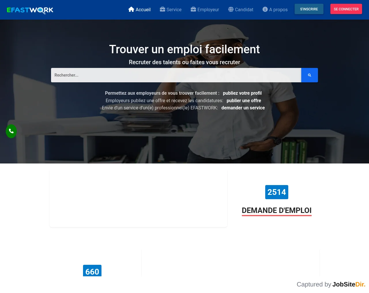 E FAST WORK screenshot E FAST WORK website screenshot