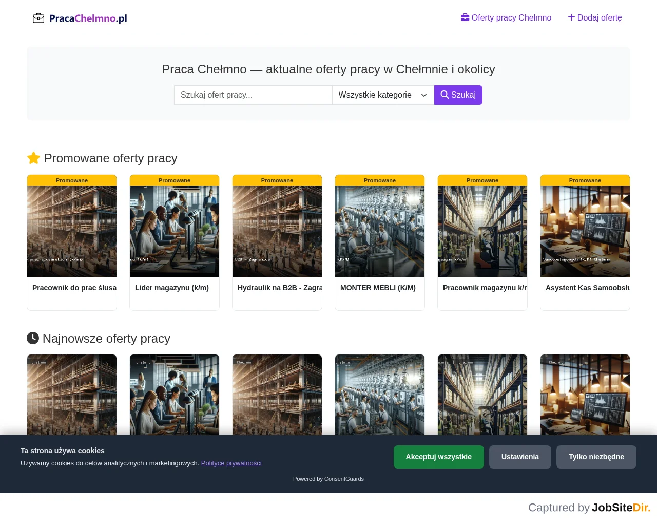 Praca Chełmno screenshot Praca Chełmno website screenshot
