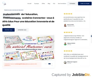 AfricEduc platform preview