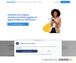 Marché Emploi Cameroun platform preview