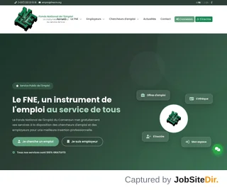 Fonds National de l'Emploi platform preview
