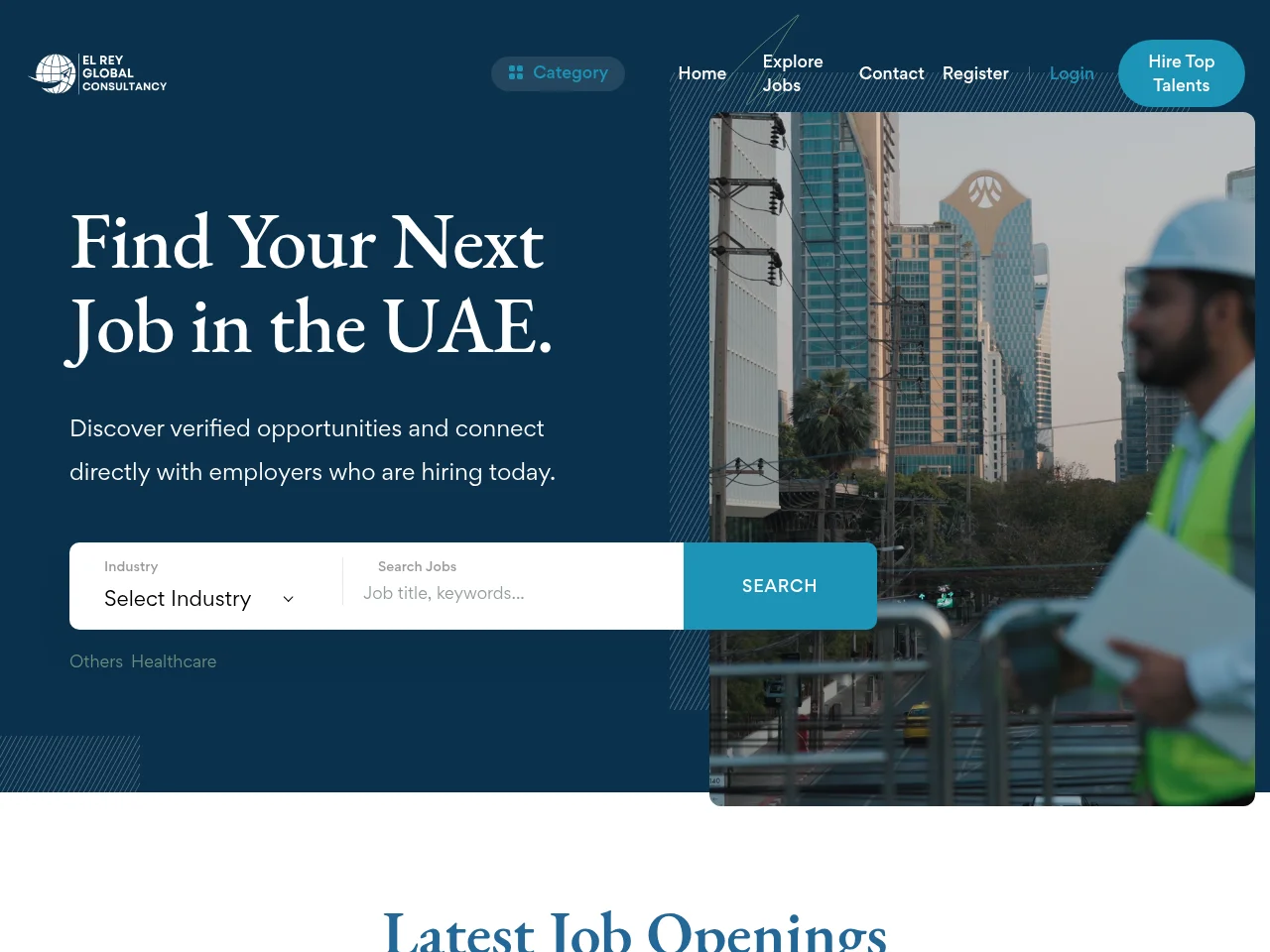 El Rey Global website screenshot