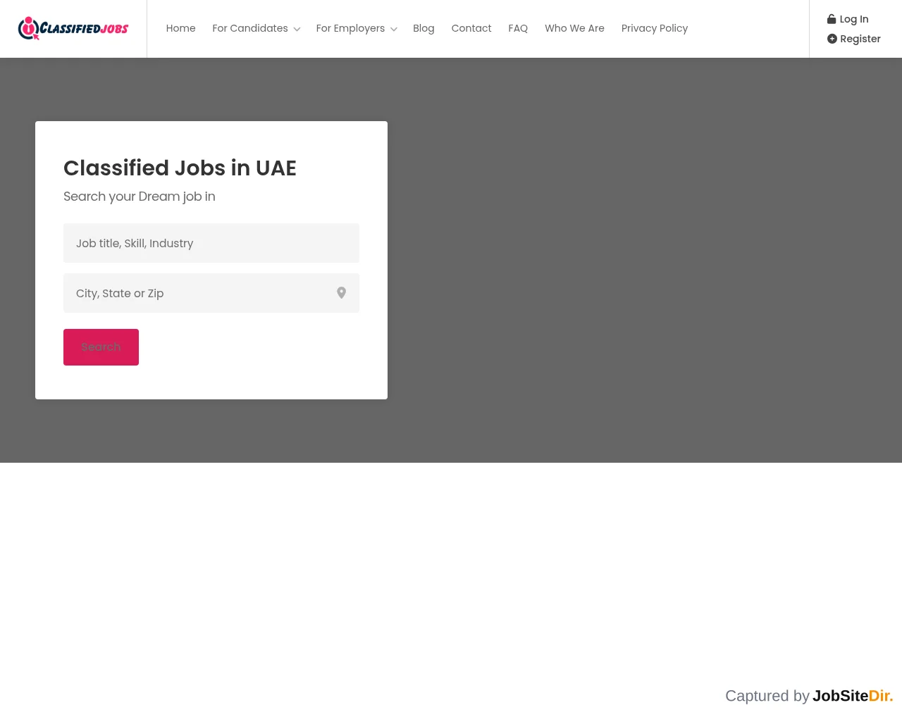 Classified Jobs UAE screenshot Classified Jobs UAE website screenshot